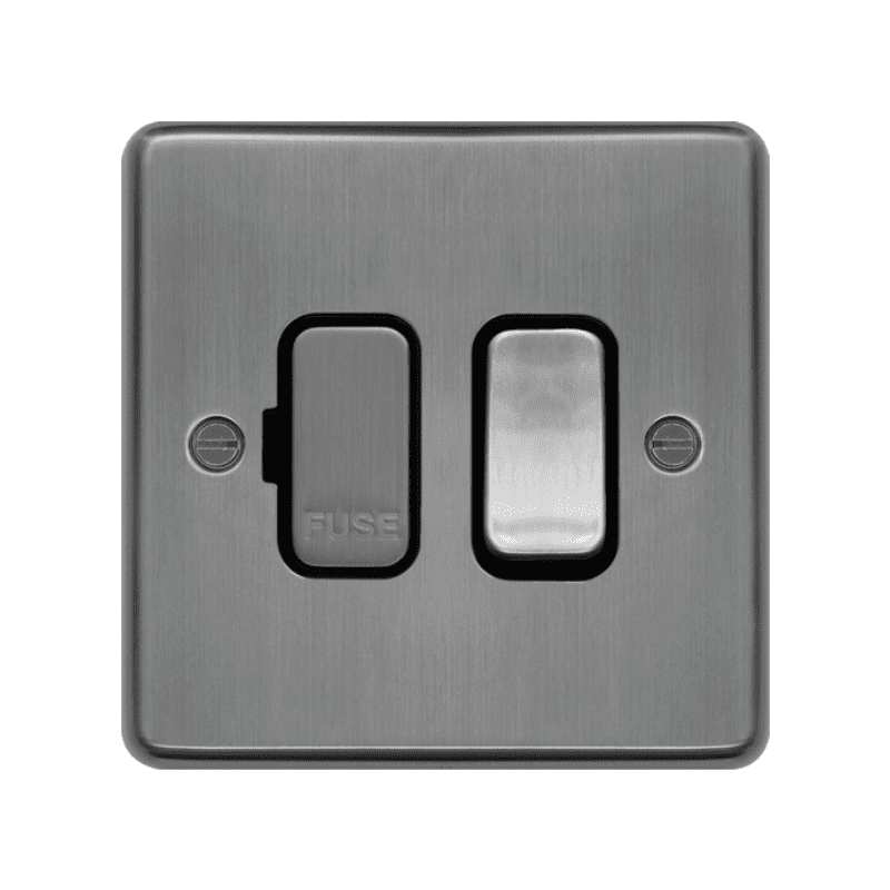 HAGER WRSSU83BSB SW FUSE RAISED BS BLACK INSERTS