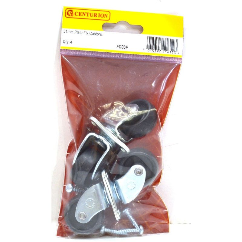 CENTURION FC03P PLATE FIX CASTORS 31mm