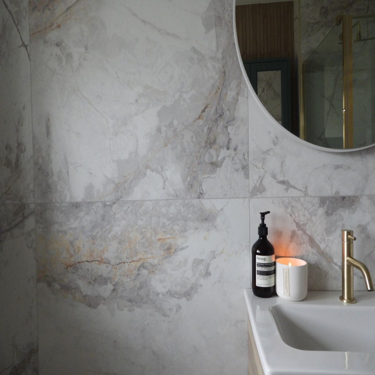 YTC EDF80NHWH NEW HAMPTON TILE 800 x 800mm WHITE (1.56 TILES PER M2)
