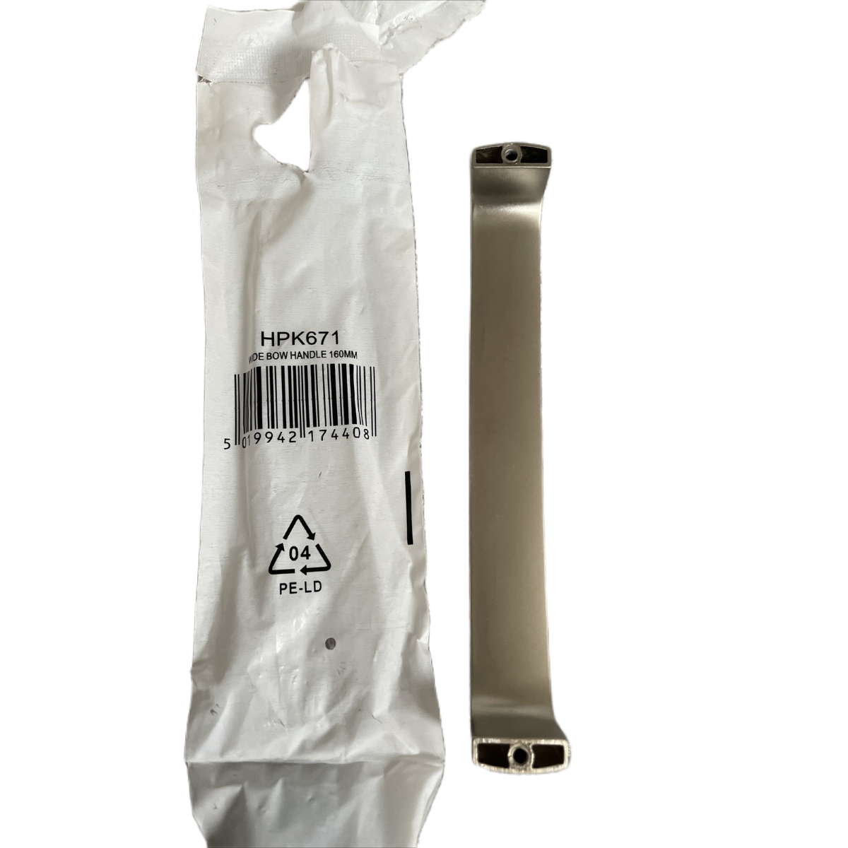KUBIX HPK671 WIDE BAR HANDLE MATT NICKEL