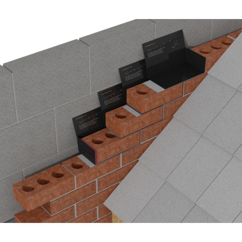 TIMLOC EVERDRY BRICKWORK CAVITY TRAY 225mm 10002 INTERMEDIATE LEFT HAND