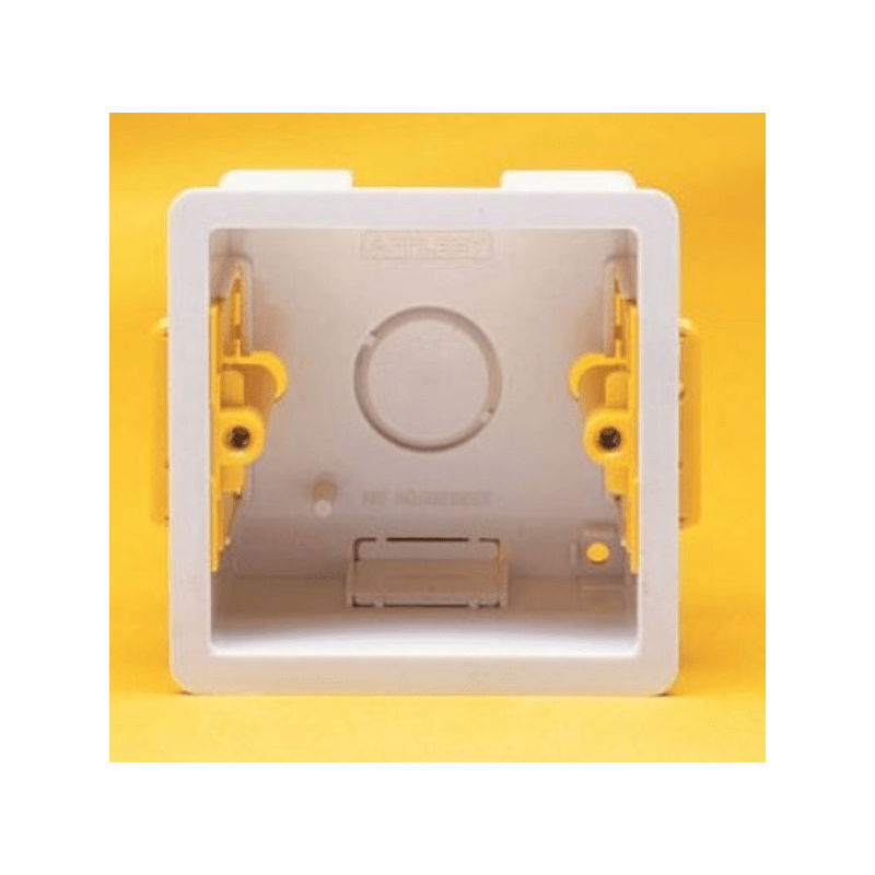 APPLEBY SB632 1-GANG DRY LINING INSTALLATION BOX WITH ADJUSTABLE LUGS 47mm
