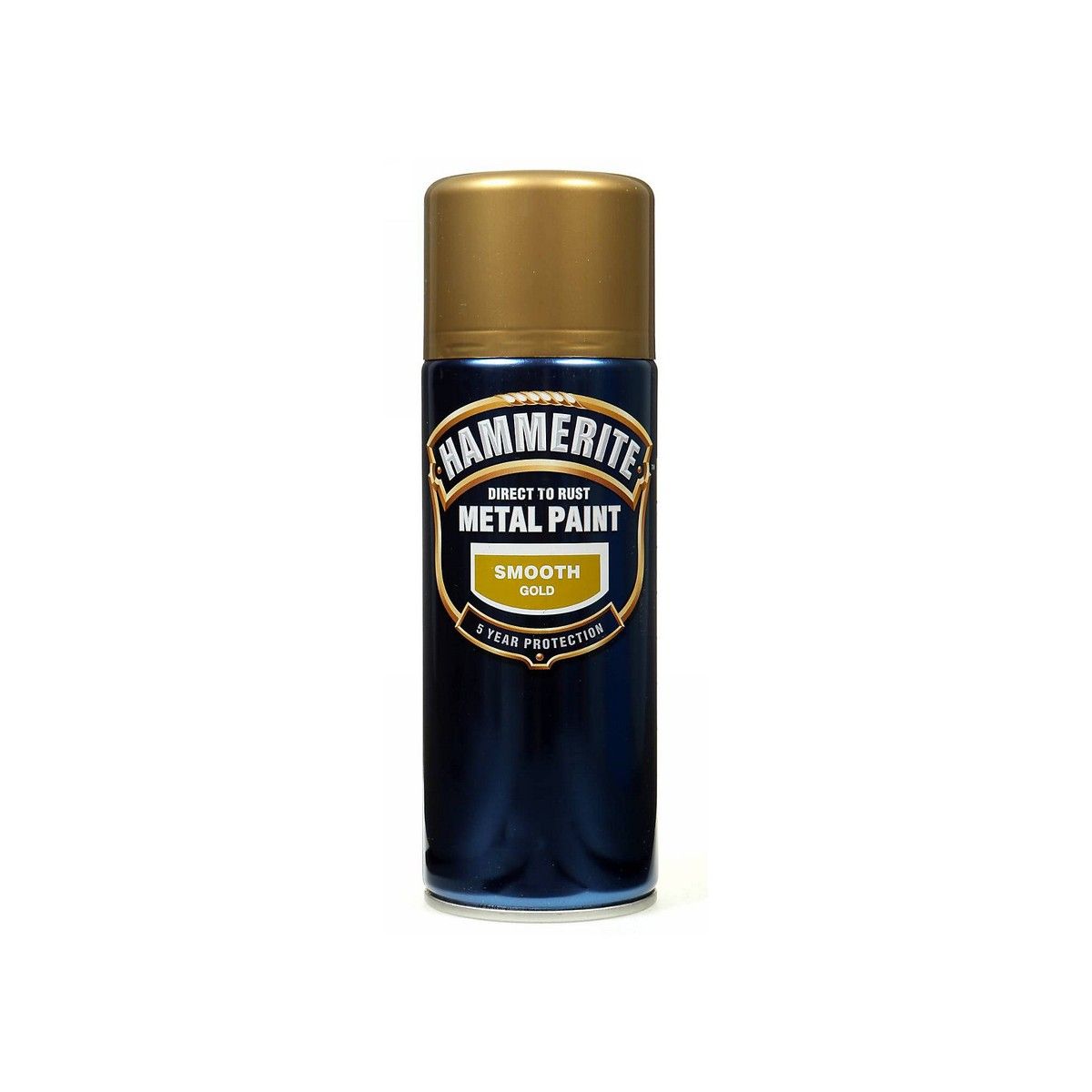 HAMMERITE 400ml AEROSOL SMOOTH DIRECT TO RUST METAL PAINT GOLD 5092831