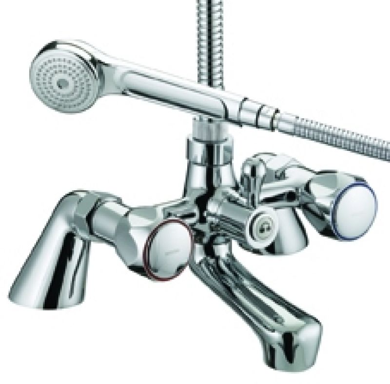 BRISTAN VAC PBSM C MT VALUE CLUB PILLAR BATH SHOWER MIXER CHROME M/H