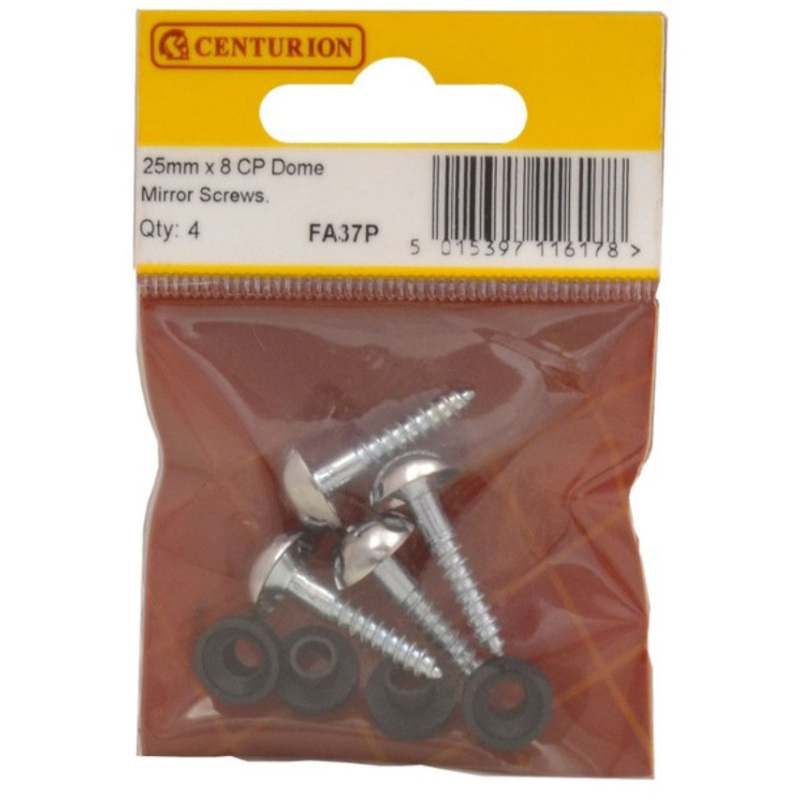 CENTURION FA37P CHROME MIRROR SCREWS 25mm