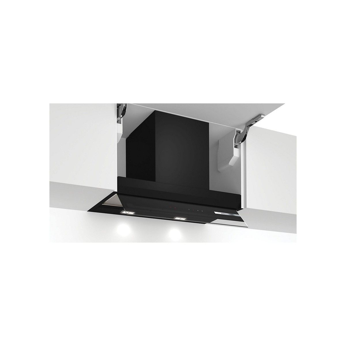 BOSCH DBB67AM60B SERIES 6 INTEGRATED DESIGN HOOD BLACK BODY C/W BOSCH CLIP DESIGN FOLD OUT GLASS