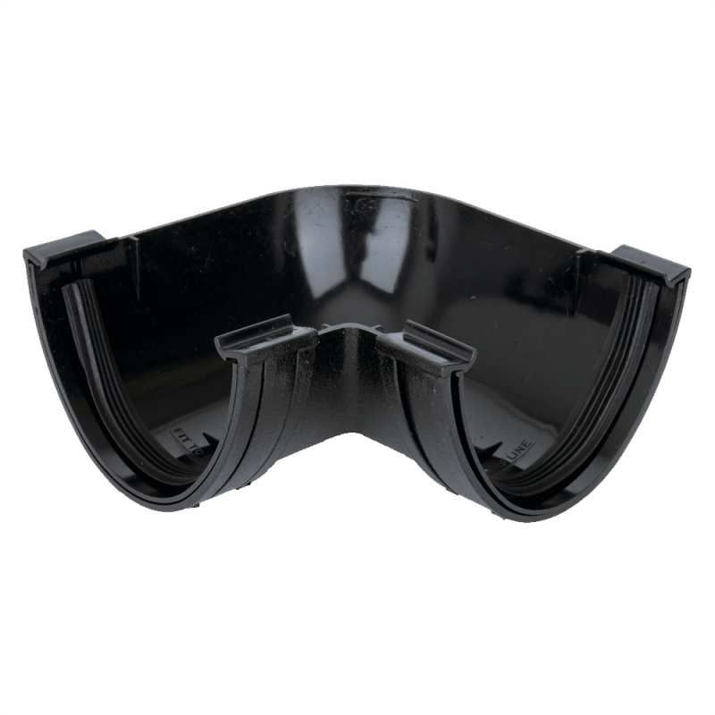 POLYPIPE ELEGANCE CAST IRON POLYFLOW 90deg ANGLE CIRD503B BLACK
