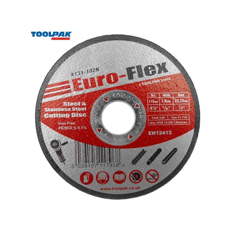 TOOLPAK X131-102N 4 1/2" THIN METAL CUTTING DISC 115mm