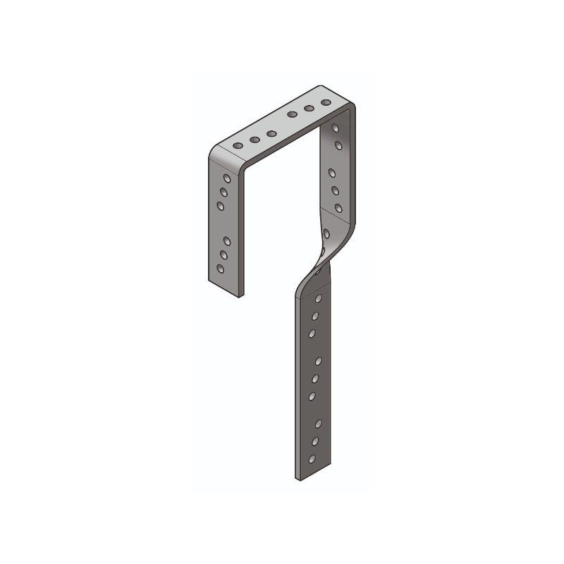 EXPAMET BENT AT 100mm ENGINEERED H/D RESTRAINING STRAP 600mm EHD0600B100