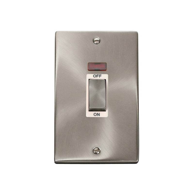 CLICK VPSC503WH 45 AMP DP 2 GANG INGOT NEON