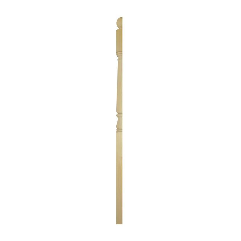 PINE HALF NEWEL WITH BALL CAP 82 x 1520mm CMP1520PHALF