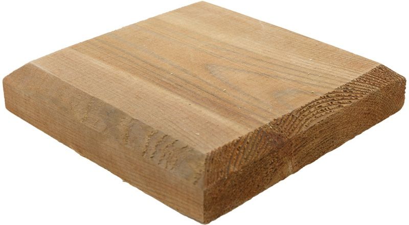 GRANGE PCHD55 HEAVY DUTY FLAT POST CAP 120 x 120mm BROWN