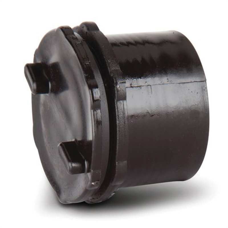 POLYPIPE PUSHFIT SCREW ACCESS PLUG 40mm WP44 WP44B BLACK