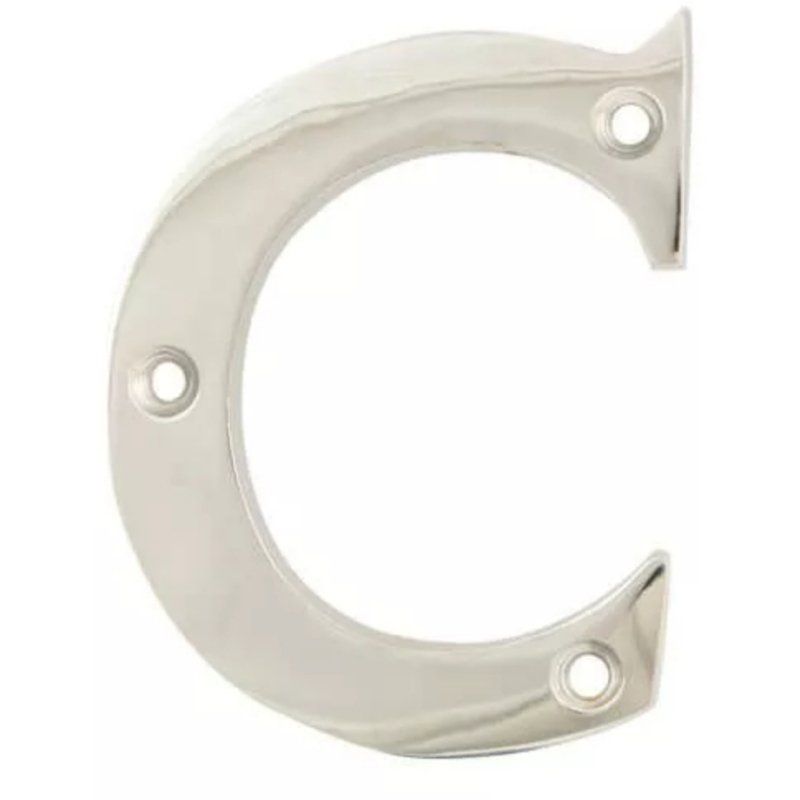 DUFFELLS TSS FACE FIX DOOR LETTER 'C' CHROME PLATED TSSNUMERALCC
