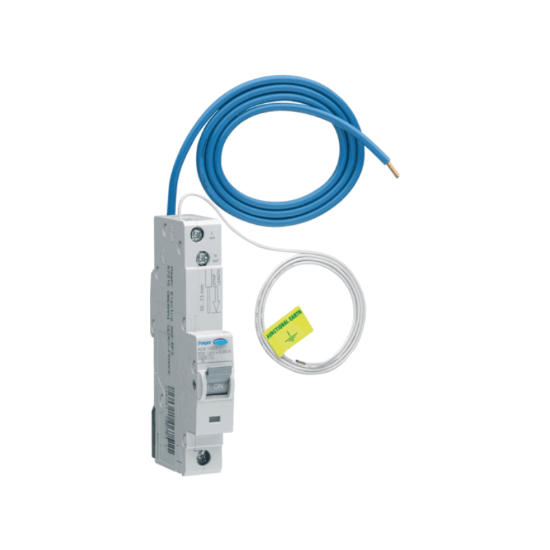 HAGER ADA132U 32A 30MA RCBO 10KA TYPE A B CURVE