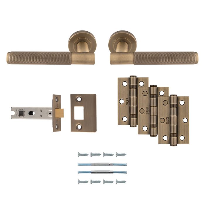 LAGOS ULTIMATE LATCH PACK ANTIQUE BRASS UDP010AB/INTB