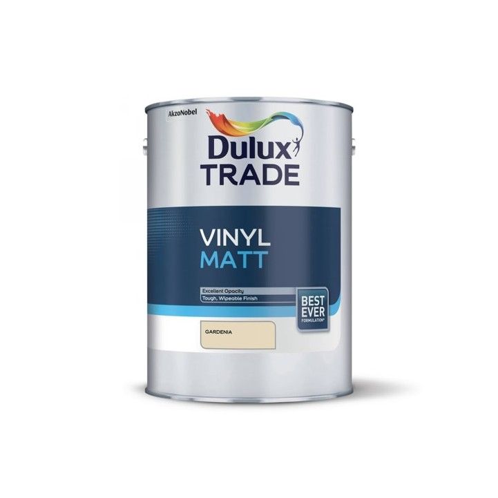 DULUX TRADE VINYL MATT EMULSION 5l GARDENIA 5091656