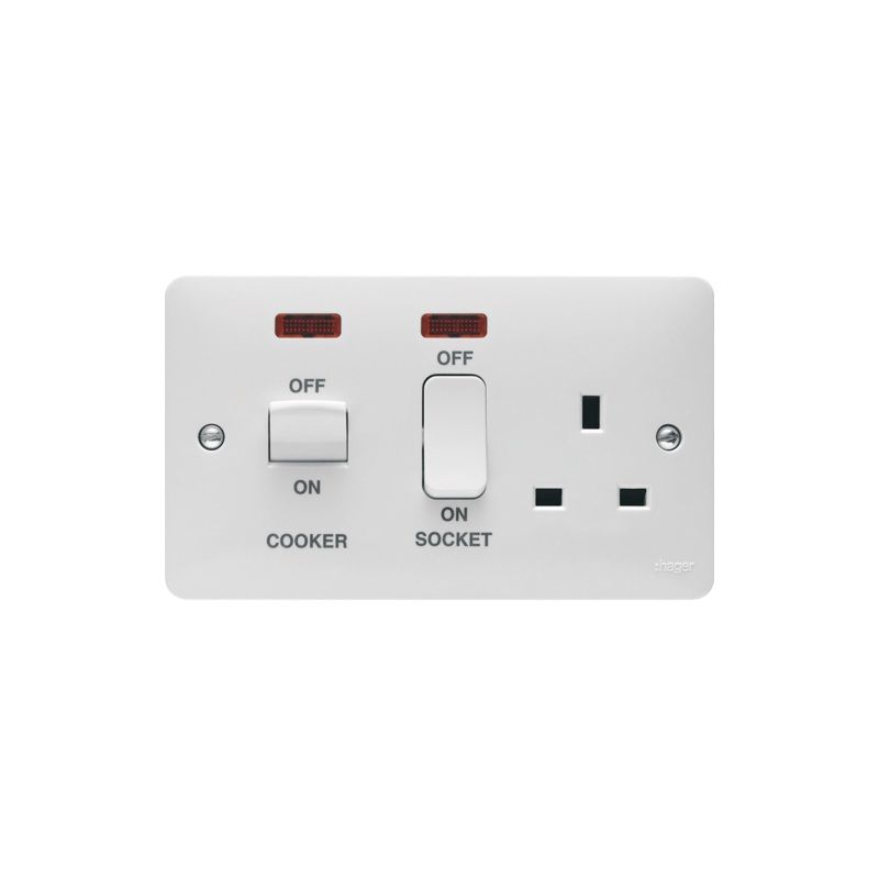 HAGER WMCC50N COOKER CONTROL UNIT WITH NEON