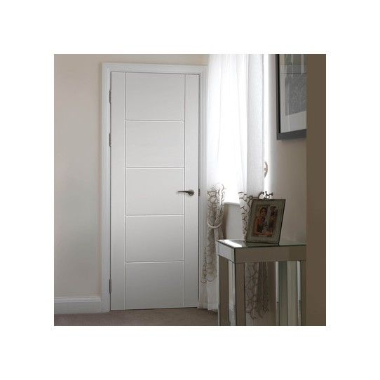 JBK TIGRIS WHITE PREFINISHED INTERNAL DOOR 1981 x 838 x 35mm (33") LTIG29