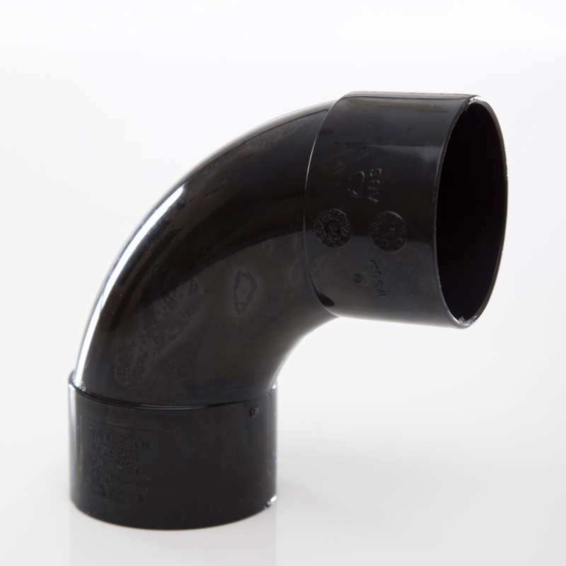 POLYPIPE ABS SWEPT BEND 50mm x 92.5deg WS52 WS52B BLACK
