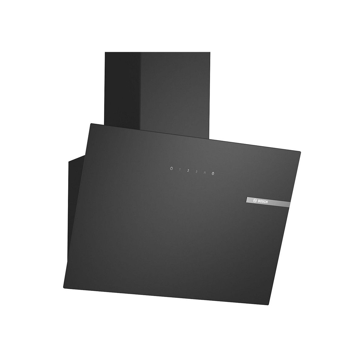 BOSCH DWK65DK60B SERIES 2 ANGLED GLASS CHIMNEY HOOD BLACK GLASS