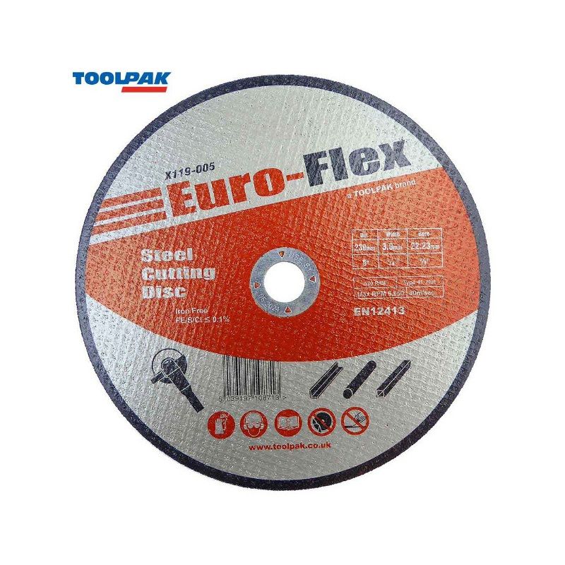 TOOLPAK X119-005 9" FLAT METAL CUTTING DISC