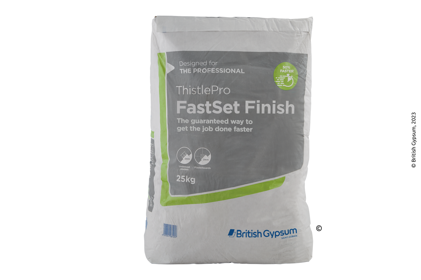 BRITISH GYPSUM GYPSUM THISTLEPRO FASTSET FINISH BAG 25kg 30814/7