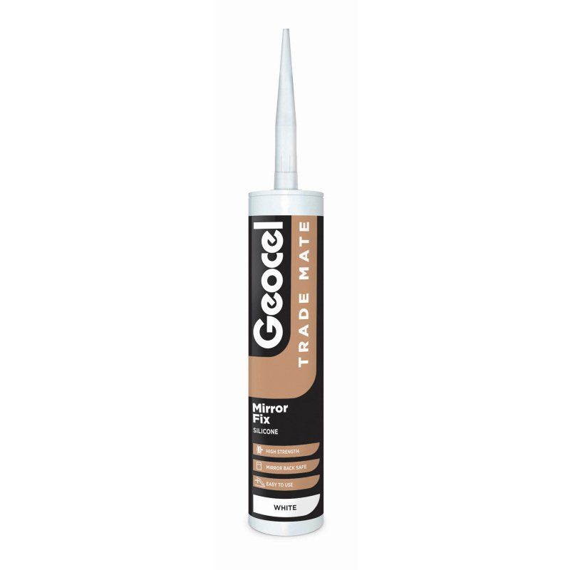 GEOCEL TRADE MATE 310ml SILICONE MIRROR ADHESIVE WHITE 2940361