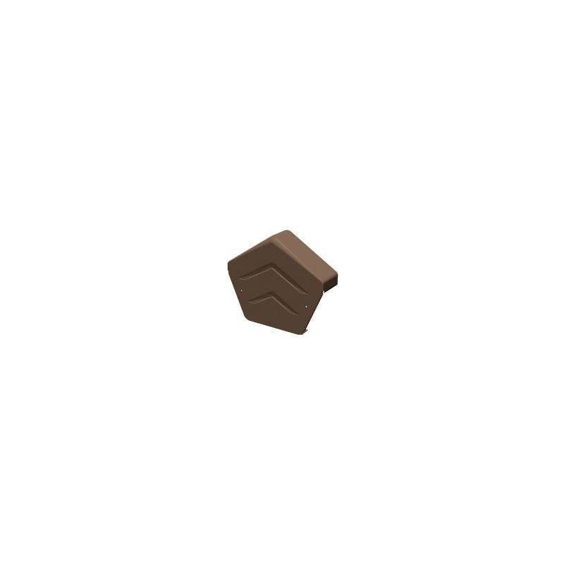 MANTHORPE BROWN ANGLE RIDGE END CAP GDV-END-A-BR