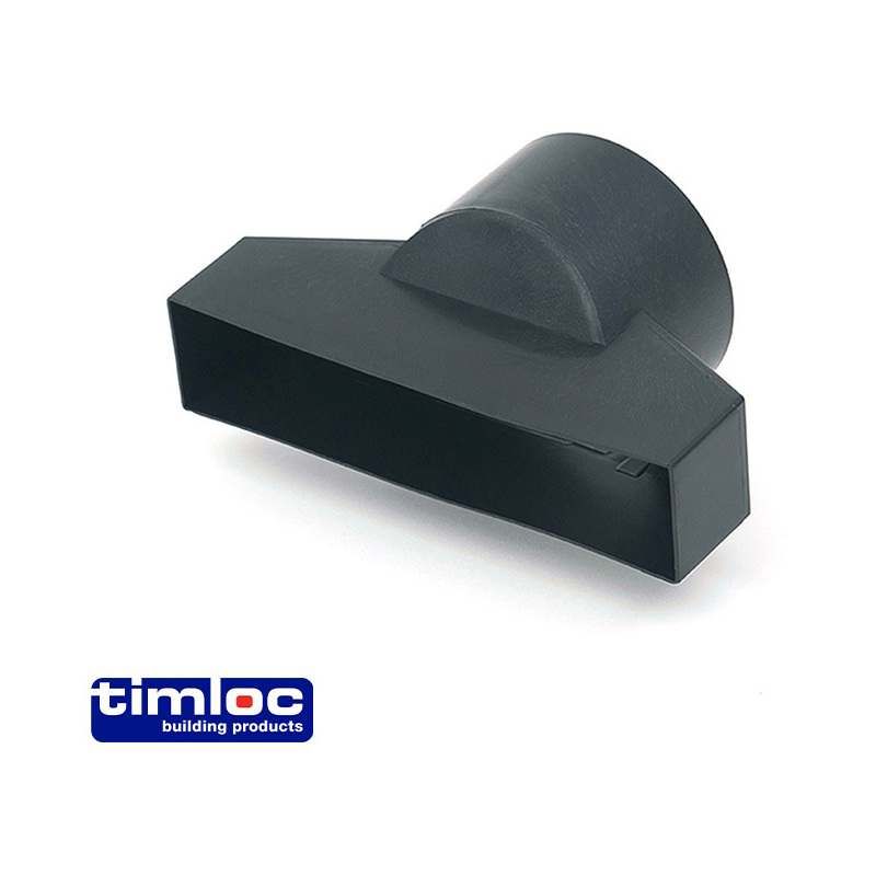 TIMLOC DUCT ADAPTOR FOR 1201 FLOOR VENT BLACK 1205