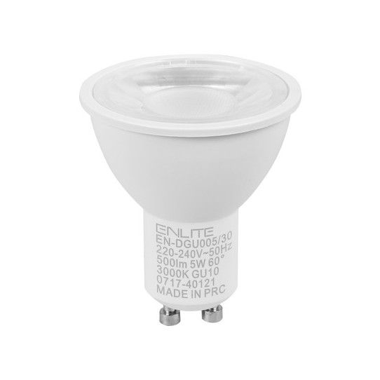 AURORA GU10 DIMMER LED WARM WHITE 60deg 5w EN-DGU005/30
