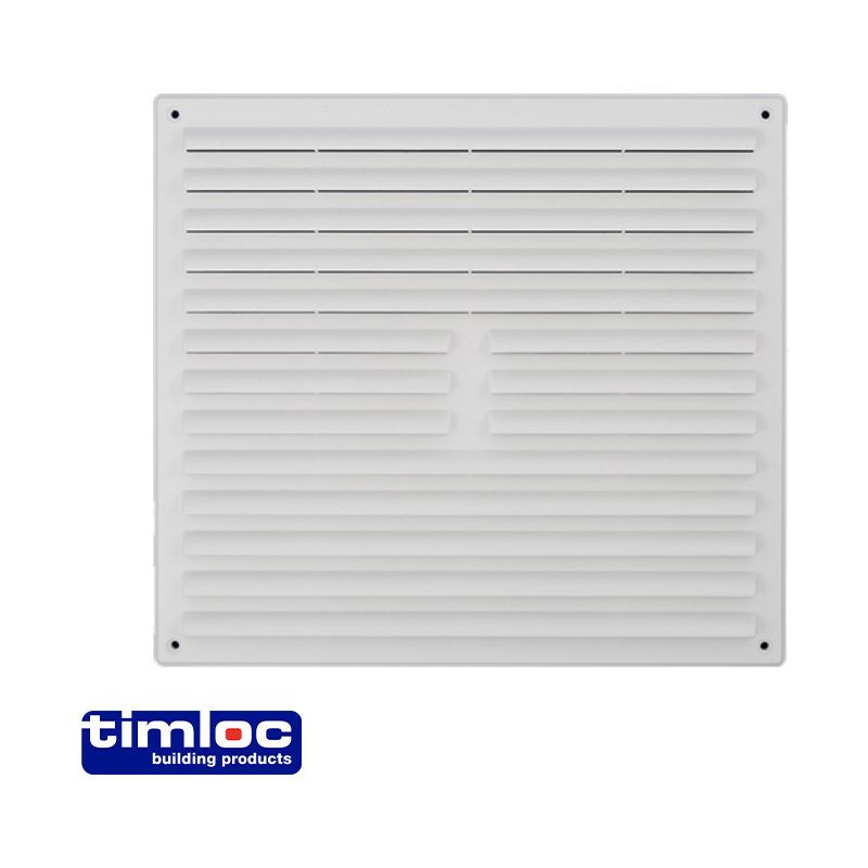TIMLOC LOUVRE VENTILATOR 9 x 9" WHITE 1212W