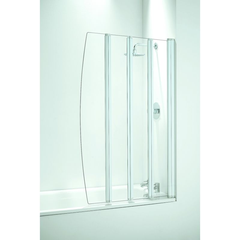 CORAM SFD4CUC FOLDING 4 PANEL BATHSCREEN 865mm CHROME