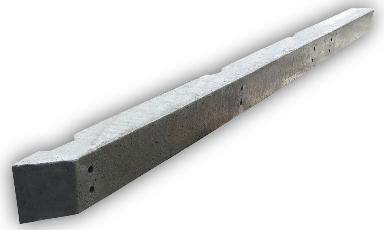 F P MCCANN CONCRETE RECESSED INTERMEDIATE POST 8'3" for ARRIS RAIL FPARP250