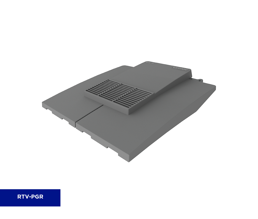 TIMLOC PLAIN ROOF TILE VENT GREY RTV-PGR