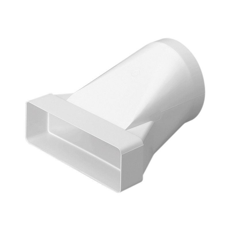 POLYPIPE DOMUS 50570 ROUND TO RECTANGULAR ADAPTOR 125mm