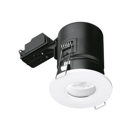 AURORA GU10 IP65 DOWNLIGHT FIRE RATED FIXED LOCK RING WHITE EN-FD103W