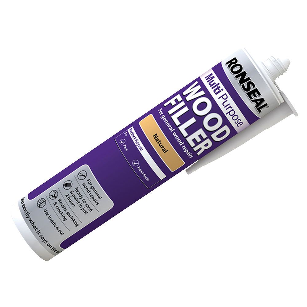 RONSEAL MULTI-PURP WOOD FILLER CARTRIDGE 310ml NATURAL 33365
