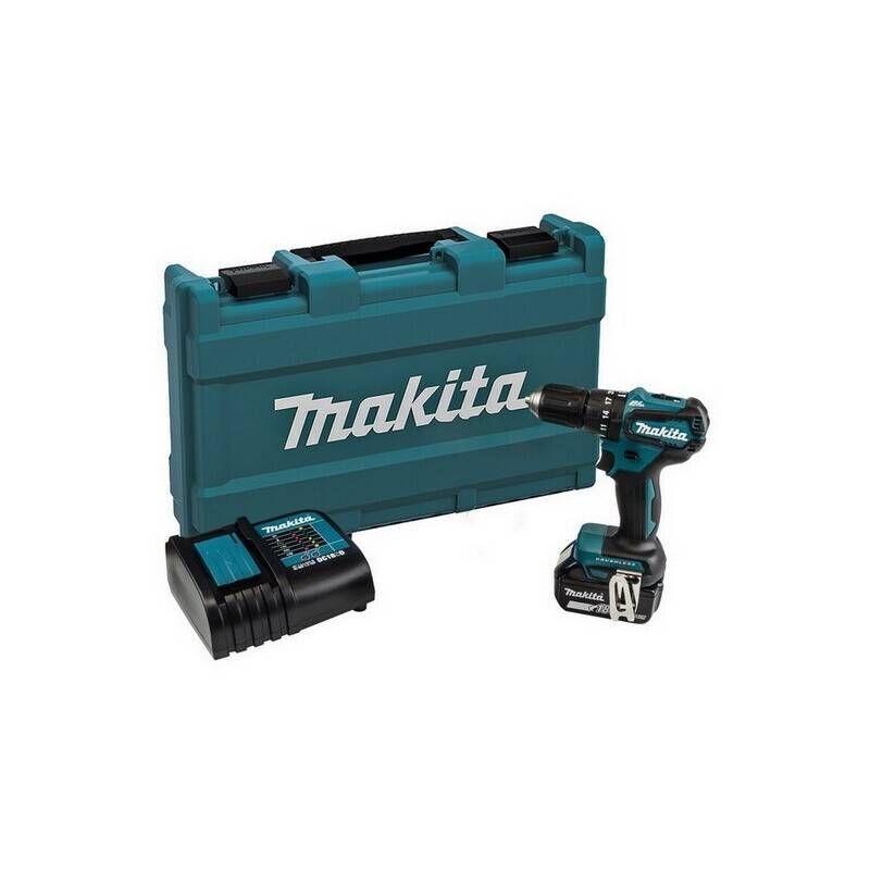 Makita 18V Brushless Combi Hammer Drill 1 x 3.0ah Li-Ion Battery & Charger | DHP483RF