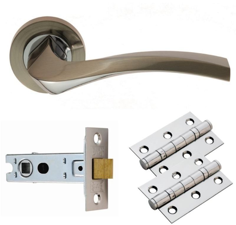 SATIN / CHROME SINES LATCH PACK BOXED GK008SNCP/INTB