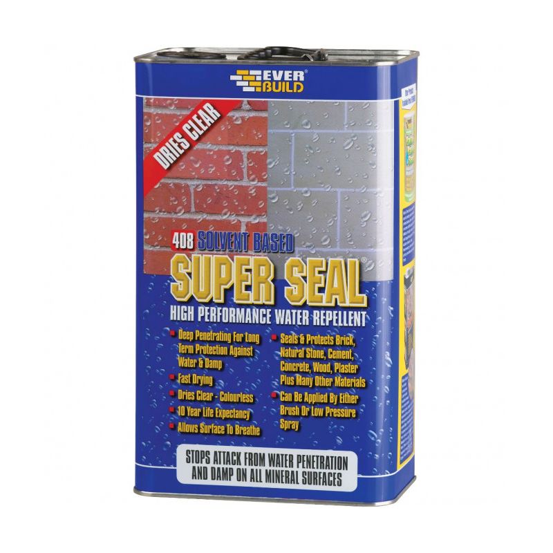 Everbuild 408 Super Seal Water Repellant 5L WALLSEAL5