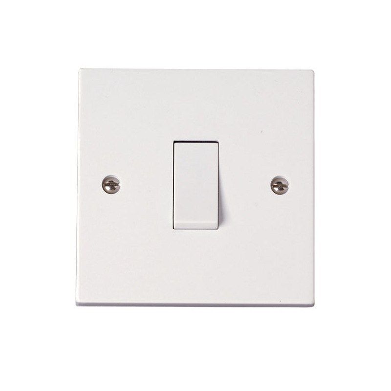 CLICK PRW025 PLATESWITCH 1G INT 10A WHITE
