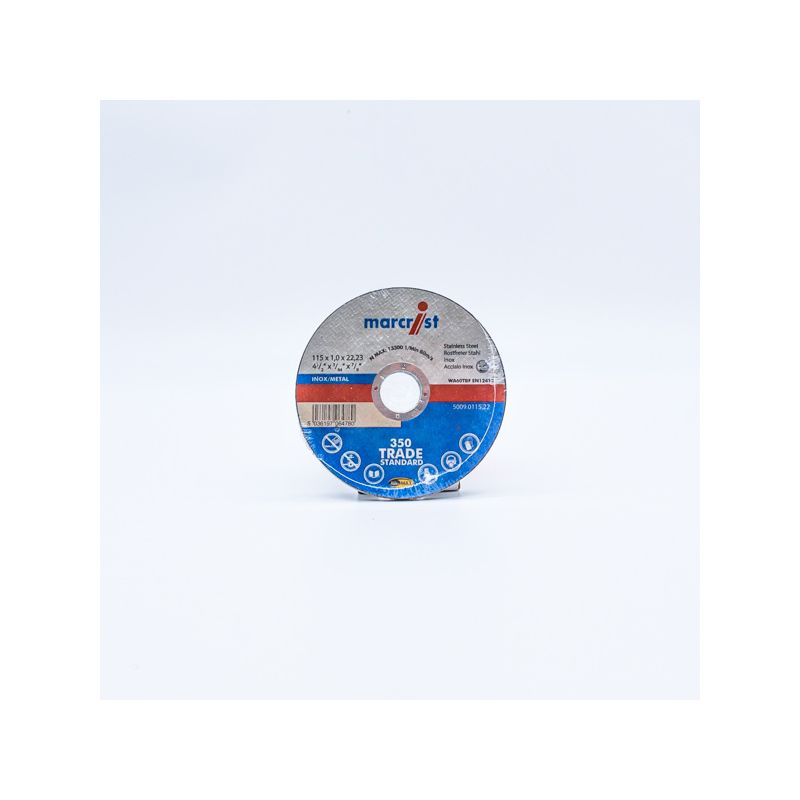 MARCRIST 350 INOX +METAL SLITTING DISC 115 x 1 x 22.2mm 5009.0115.22