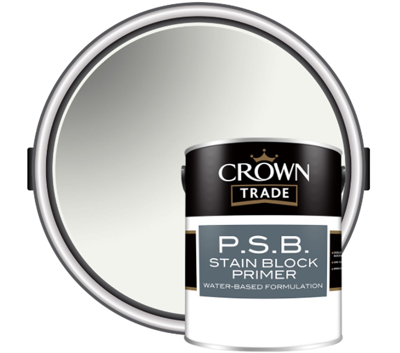 CROWN TRADE STAIN BLOCK PRIMER 5l WHITE 5024204