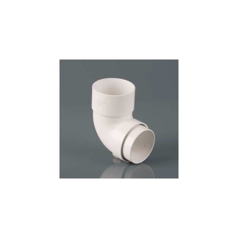 BRETT DOWNPIPE ROUND BEND 92.5deg ARCTIC WHITE BR208A