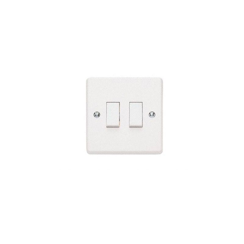 CONTACTUM 2-GANG 2 WAY SWITCH 10ax X2722