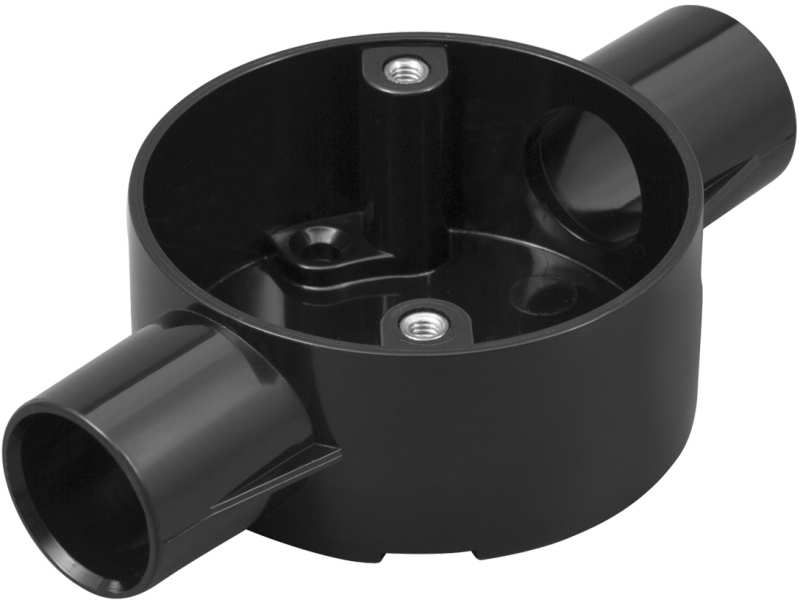 M/TUFFLEX 2MRB3BK 20mm THROUGH BOX BLACK