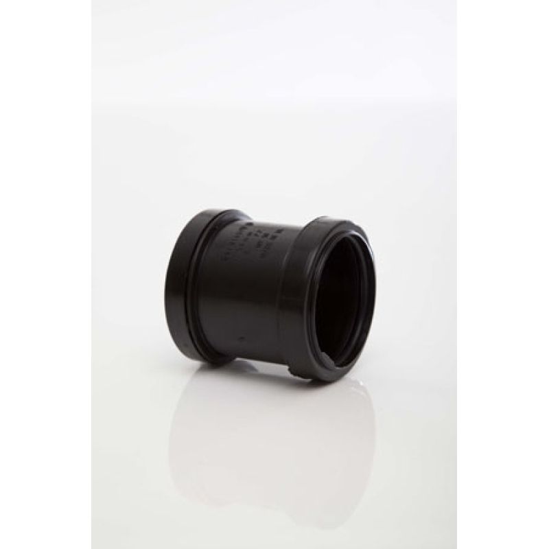 POLYPIPE PUSHFIT STRAIGHT COUPLING 50mm WP58 WP58G GREY