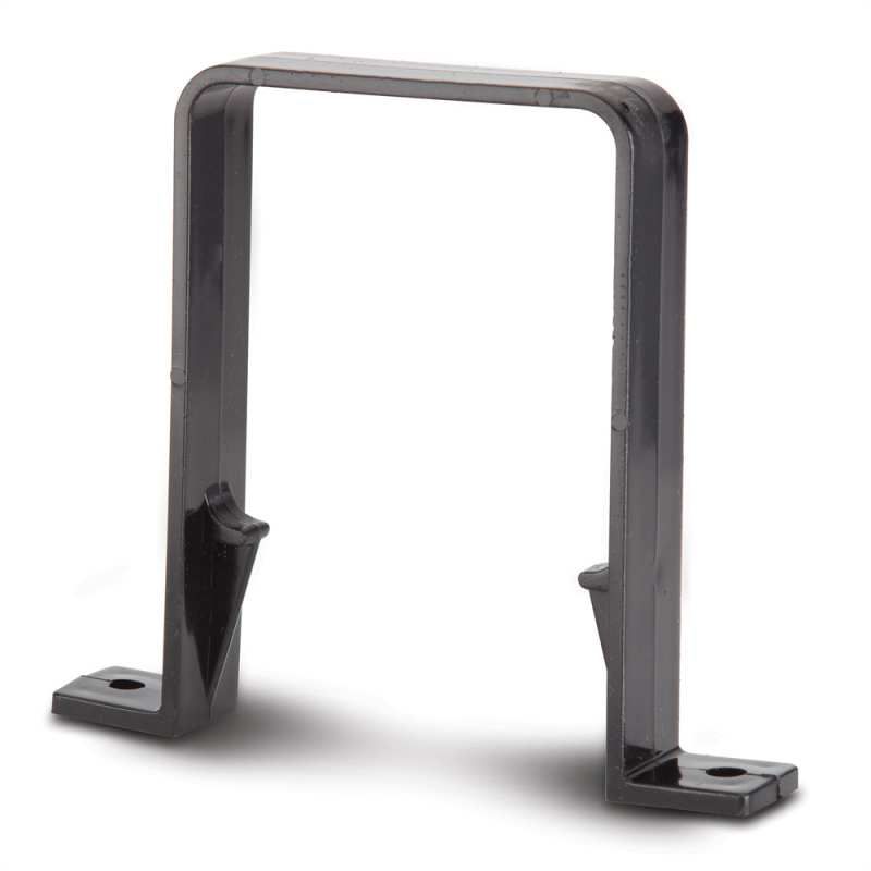 POLYPIPE RAINWATER 65mm SQUARE DOWNPIPE BRACKET RS226B BLACK