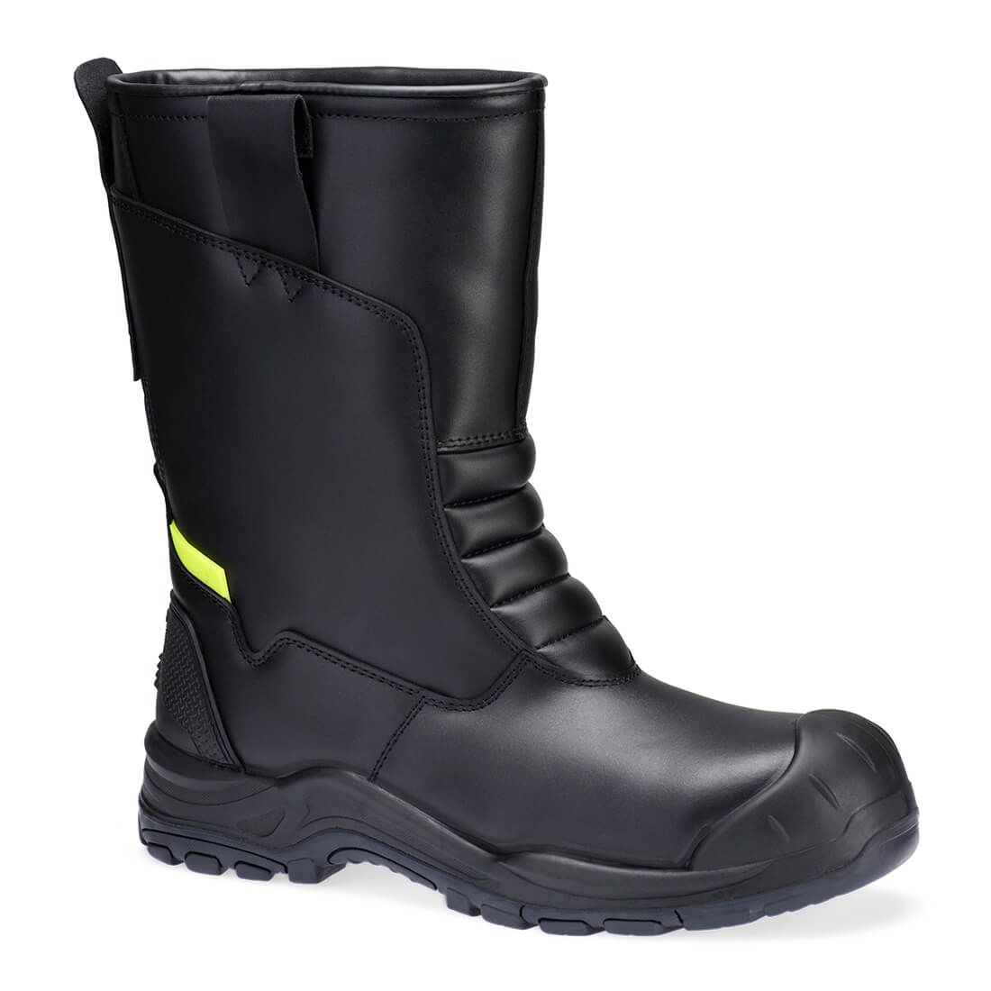 Steel Leather Winter Rigger Boot S3L SC HRO CI SR, 35, R, Black